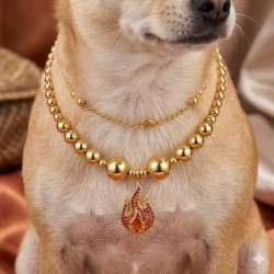 Náhrdelník korál zlatý